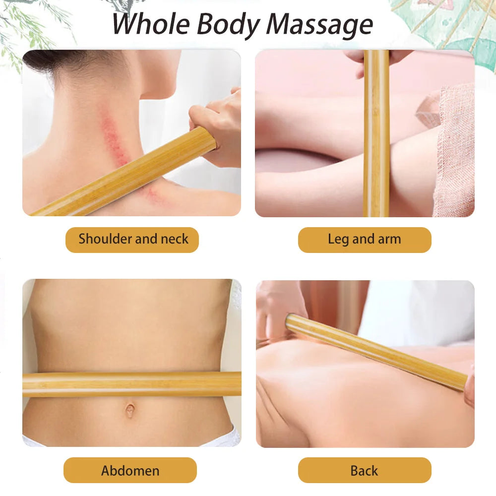 Natural Bamboo Massage Sticks